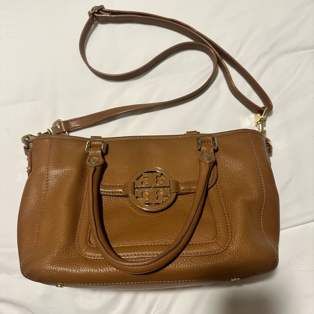 Tory Burch Brown Leather Shoulder Bag